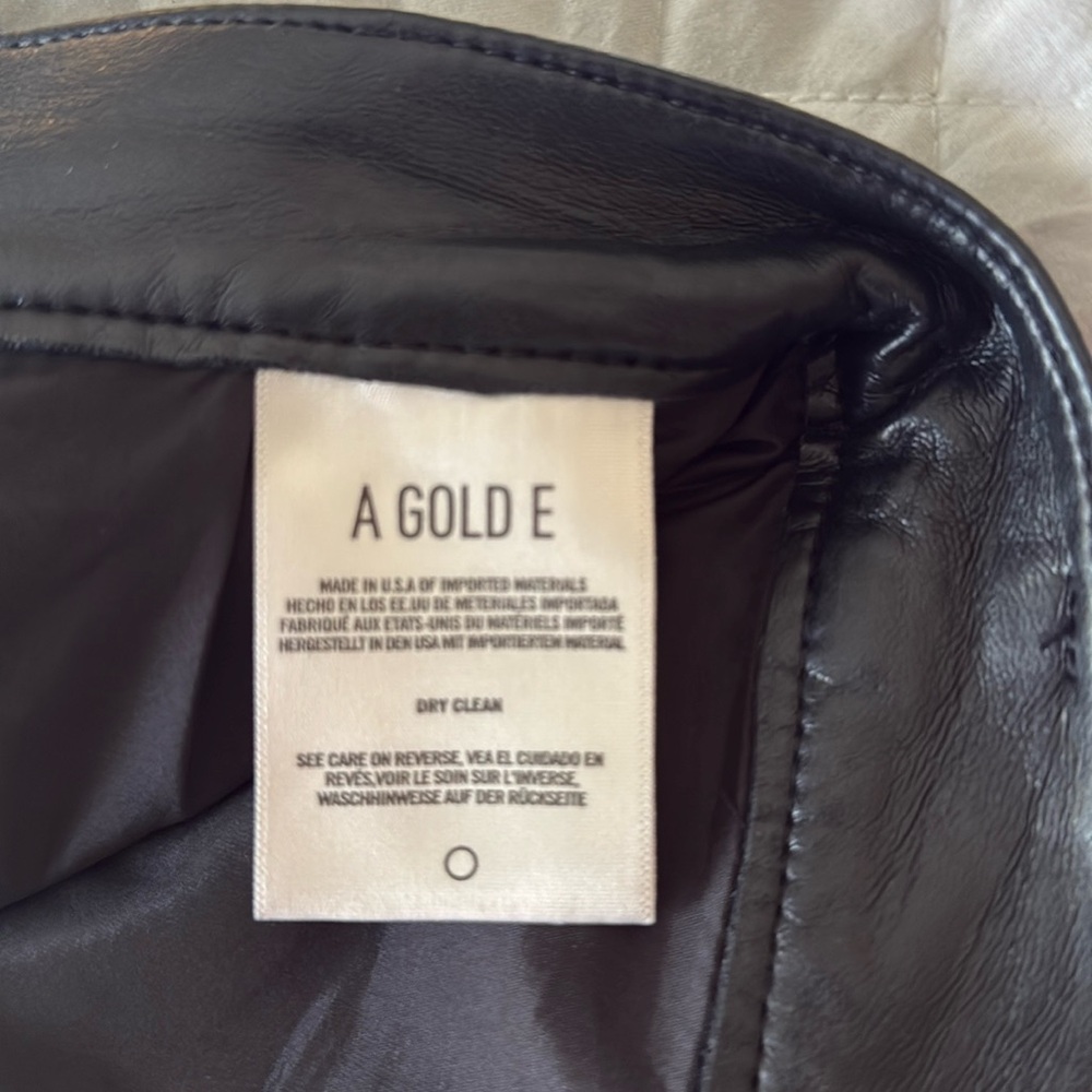 Agolde leather pants